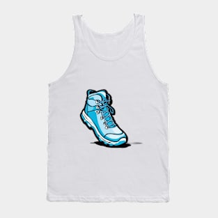 Blue Hiking Boot Illustration No. 824 Tank Top